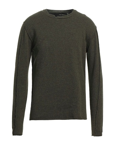 ISABEL BENENATO Pullover Militärgrün 100% Schurwolle