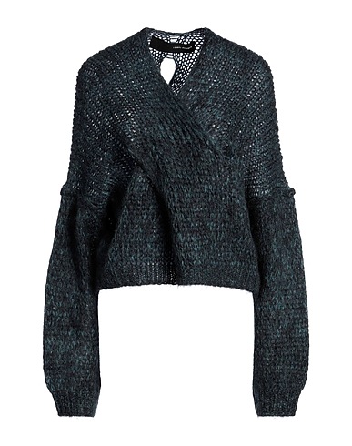 ISABEL BENENATO Jumper Deep teal 67% Mohair wool, 30% Polyamide, 3% Wool