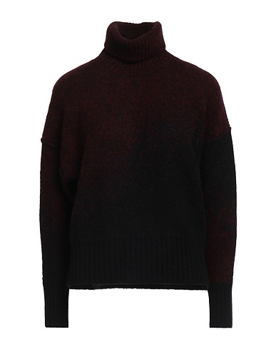 ISABEL BENENATO Rollkragenpullover Bordeaux 42% Polyamid, 39% Wolle, 17% Yakwolle, 2% Elastan