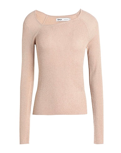 ONLY Sweater Beige 81% Viscose, 19% Metallic fiber