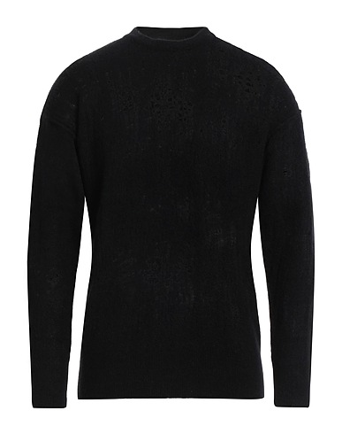 ISABEL BENENATO Pullover Nero 54% Lana Merino, 22% Lana, 19% Lana di yak, 5% Elastan