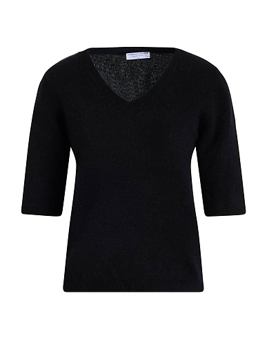 MAJESTIC FILATURES Jumper Black 80% Raccoon Wool, 20% Polyamide