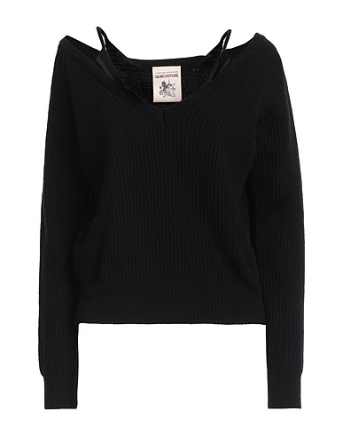 SEMICOUTURE Jumper Black 80% Wool, 20% Polyamide