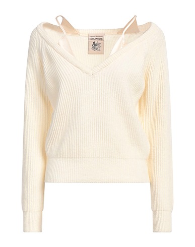 SEMICOUTURE Pullover Off white 80% Lana, 20% Poliammide