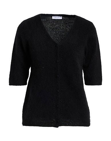 MAJESTIC FILATURES Cardigan Nero 80% Lana di Racoon, 20% Poliammide