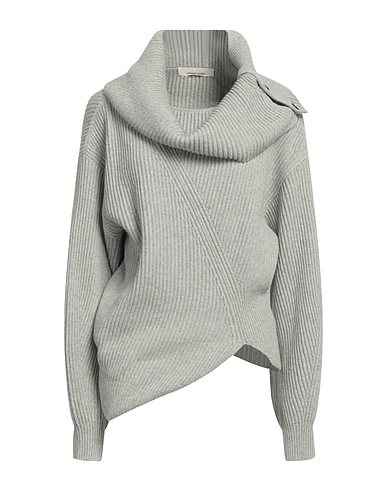 LIVIANA CONTI Polo neck Light grey 50% Cashmere, 50% Polyamide