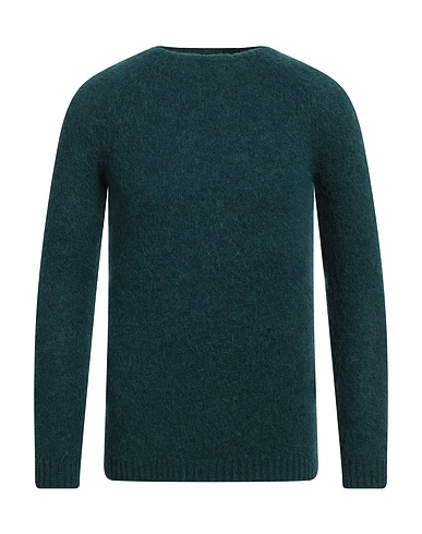 MESSAGERIE Jumper Dark green 65% Alpaca wool, 32% Polyamide, 3% Elastane