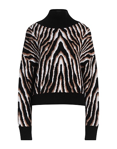 ERIKA CAVALLINI Turtleneck Black 80% Wool, 20% Polyamide