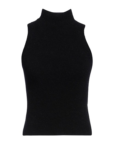 PATOU Maglia Gilet Nero 68% Lana di alpaca, 30% Poliammide, 2% Elastan
