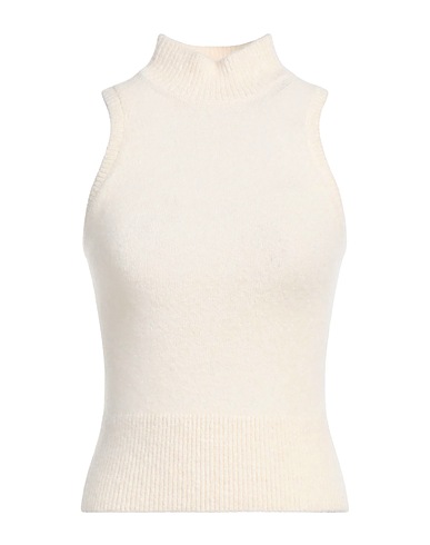 PATOU Sleeveless sweater Beige 68% Alpaca wool, 30% Polyamide, 2% Elastane