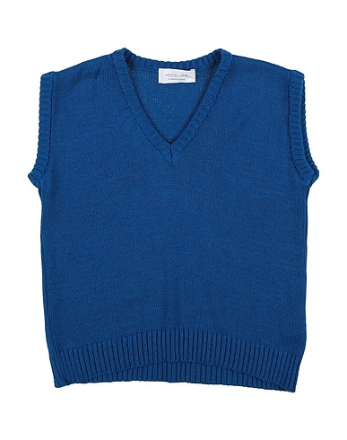 MOOD_ONE Maglia Gilet Blu 50% Cotone, 50% Acrilico