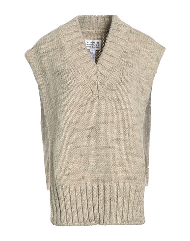 MAISON MARGIELA Maglia Gilet Sabbia 42% Lana di alpaca, 30% Cotone, 28% Lana