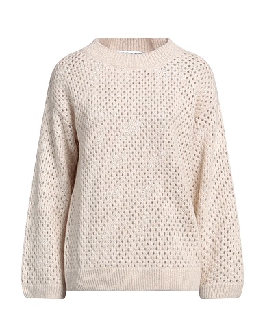EUROPEAN CULTURE Sweater Beige 40% Wool, 30% Viscose, 20% Polyamide, 10% Cashmere