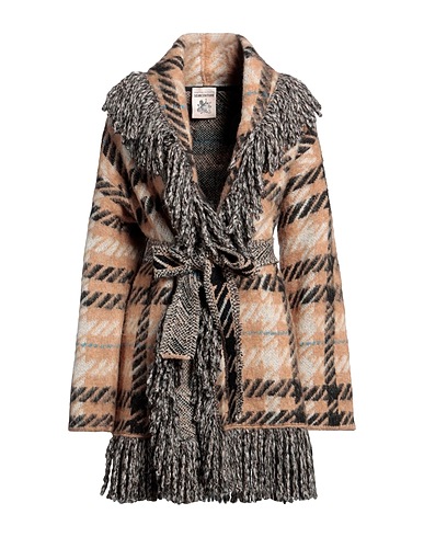 SEMICOUTURE Cardigan Khaki 42% Acrylic, 25% Polyester, 18% Wool, 15% Polyamide, Mohair wool