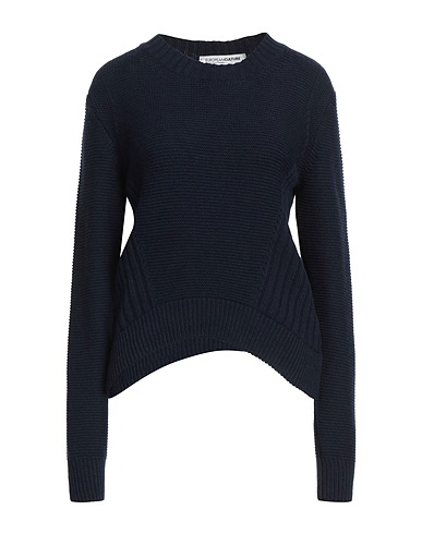 EUROPEAN CULTURE Sweater Midnight blue 40% Wool, 30% Viscose, 20% Polyamide, 10% Cashmere
