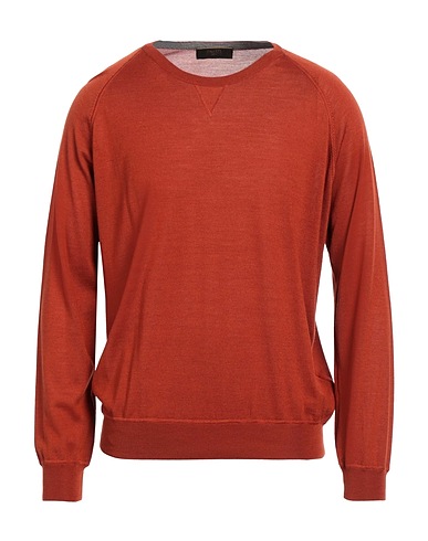 MOORER Pullover Rostrot 60% Wolle, 30% Seide, 10% Kaschmir