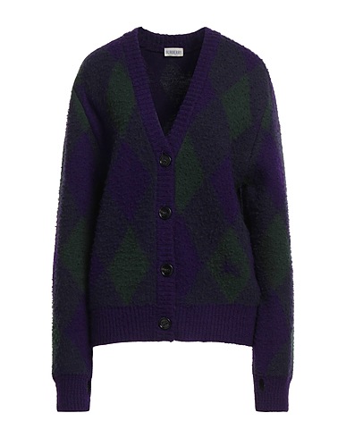 BURBERRY Cardigan Purple 100% Wool