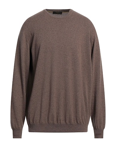 MOORER Maglia in Cachemire Marrone 100% Cachemire