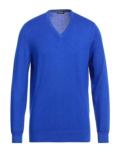 DRUMOHR Jumper Bright blue 100% Merino Wool