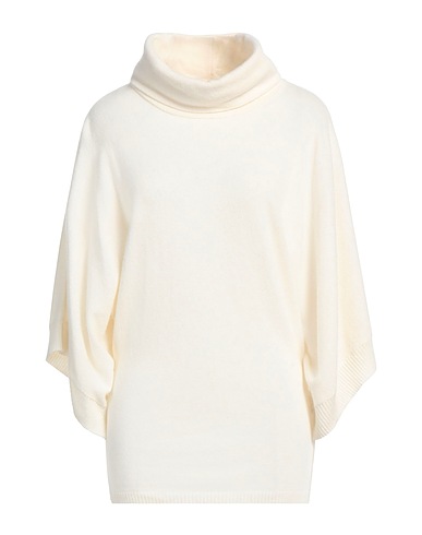 EUROPEAN CULTURE Turtleneck Ivory 40% Wool, 30% Viscose, 20% Polyamide, 10% Cashmere