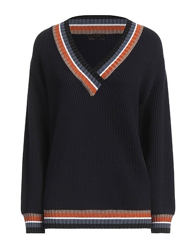 MOORER Pullover Blu notte 76% Cotone, 14% Cachemire, 10% Seta