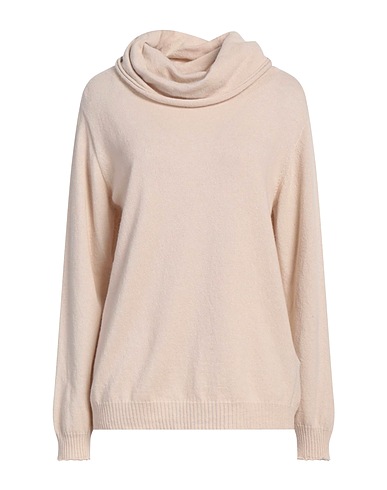 ALPHA STUDIO Polo neck Beige 40% Recycled wool, 30% EcoVero™ viscose, 20% Polyamide, 10% Recycled cashmere