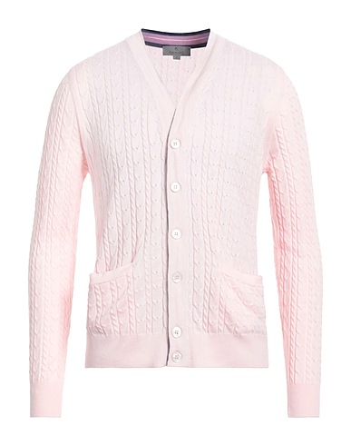 CANALI Cardigan Light pink 85% Cotton, 15% Cashmere
