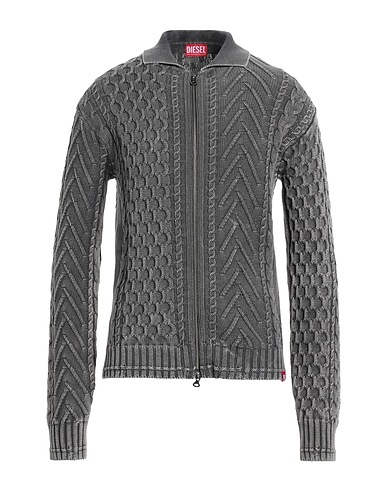 DIESEL カーディガン 鉛色 コットン 100%