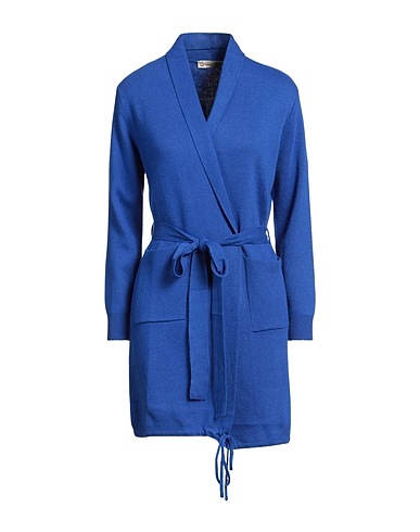 CASHMERE COMPANY Cardigan Blue 70% Wool, 30% Cashmere