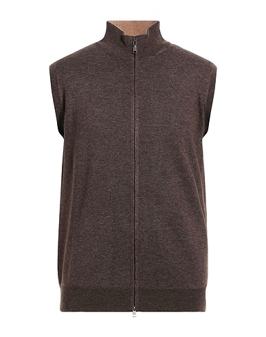 CASHMERE COMPANY Cardigan Brown 70% Wool, 30% Cashmere
