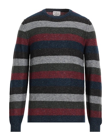 BROOKSFIELD Jumper Navy blue 66% Virgin Wool, 18% Polyamide, 16% Cotton