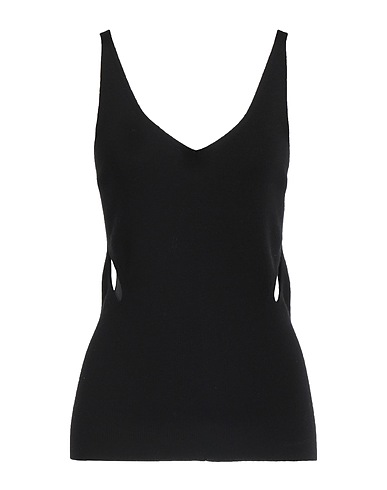 DION LEE Top Black 88% Merino Wool, 10% Nylon, 2% Elastane