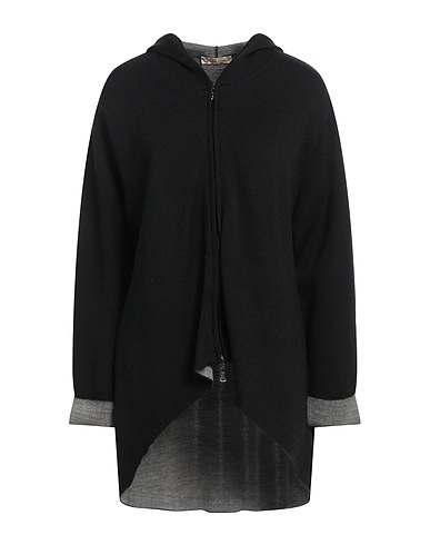 CASHMERE COMPANY Cardigan Black 97% Merino Wool, 3% Elastane