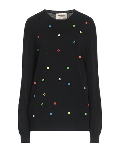 ALESSANDRO ENRIQUEZ Sweater Black 50% Acrylic, 50% Wool