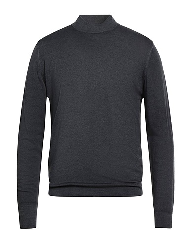 FILIPPO DE LAURENTIIS Polo neck Grey 100% Super 120s Wool