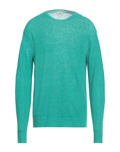 BALLANTYNE Pullover Verde smeraldo 50% Lino, 50% Cotone