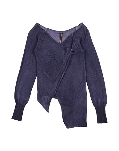 MANILA GRACE Cardigan Viola scuro 100% Cotone