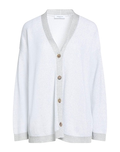 FABIANA FILIPPI Cardigan Bianco 65% Cotone, 27% Viscosa, 8% Poliestere