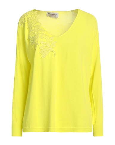 ERMANNO FIRENZE Pullover Limettengrün 67% Viskose, 18% Polyamid, 15% Baumwolle