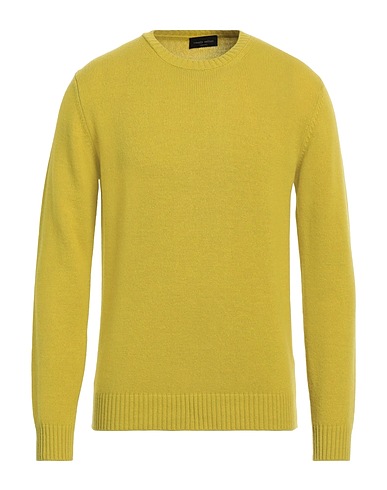 ROBERTO COLLINA Jumper Lime green 90% Merino Wool, 10% Cashmere