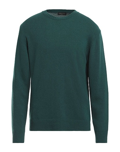 ROBERTO COLLINA Pullover Verde 90% Lana Merino, 10% Cachemire