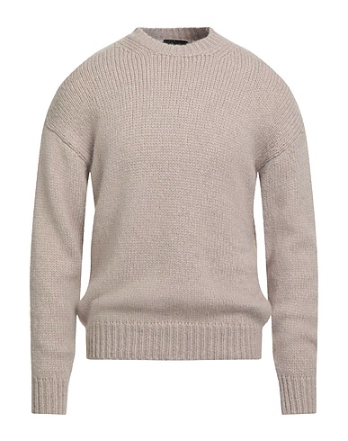 ROBERTO COLLINA Sweater Light grey 68% Baby alpaca wool, 22% Nylon, 10% Wool