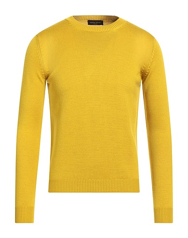 ROBERTO COLLINA Pullover Senf 100% Merinowolle