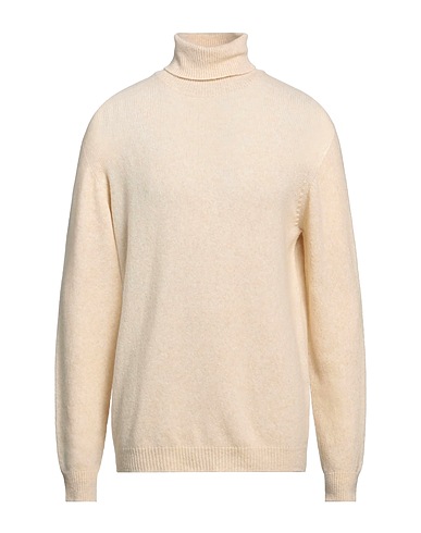 ROBERTO COLLINA Polo neck Ivory 47% Merino Wool, 32% Baby camel wool, 21% Nylon