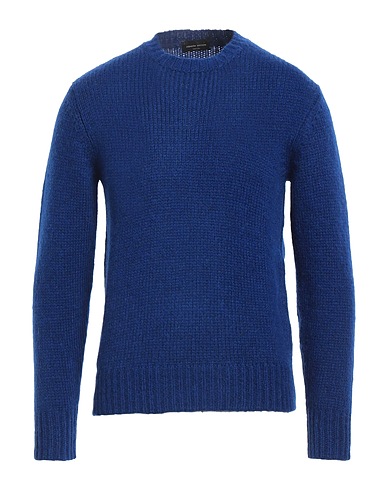 ROBERTO COLLINA Jumper Blue 68% Baby alpaca wool, 22% Nylon, 10% Wool