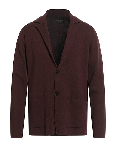 ROBERTO COLLINA Cardigan Chocolate brown 100% Merino Wool