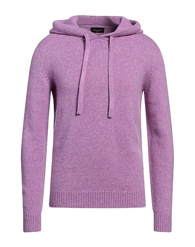 ROBERTO COLLINA Pullover Malve 47% Merinowolle, 32% Wolle vom Baby-Kamel, 21% Nylon