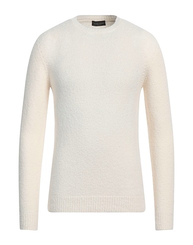 ROBERTO COLLINA Jumper White 80% Cotton, 16% Nylon, 4% Elastane