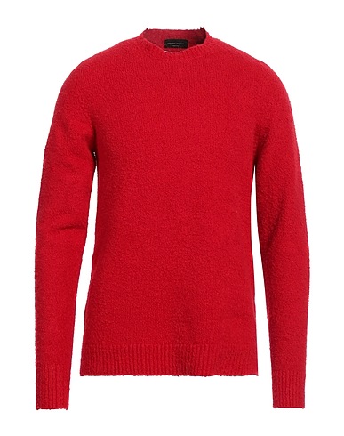 ROBERTO COLLINA Pullover Rosso 80% Cotone, 16% Nylon, 4% Elastan