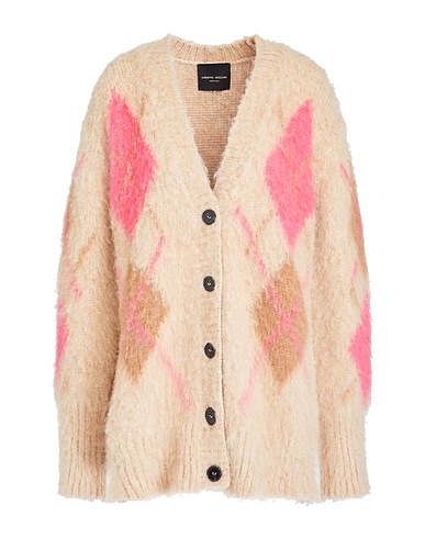 ROBERTO COLLINA Cardigan Beige 68% Baby alpaca wool, 22% Nylon, 10% Wool